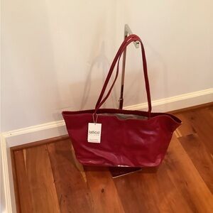 Latico Leathers Abigail Tote – Red Buttery Soft Leather NWT
